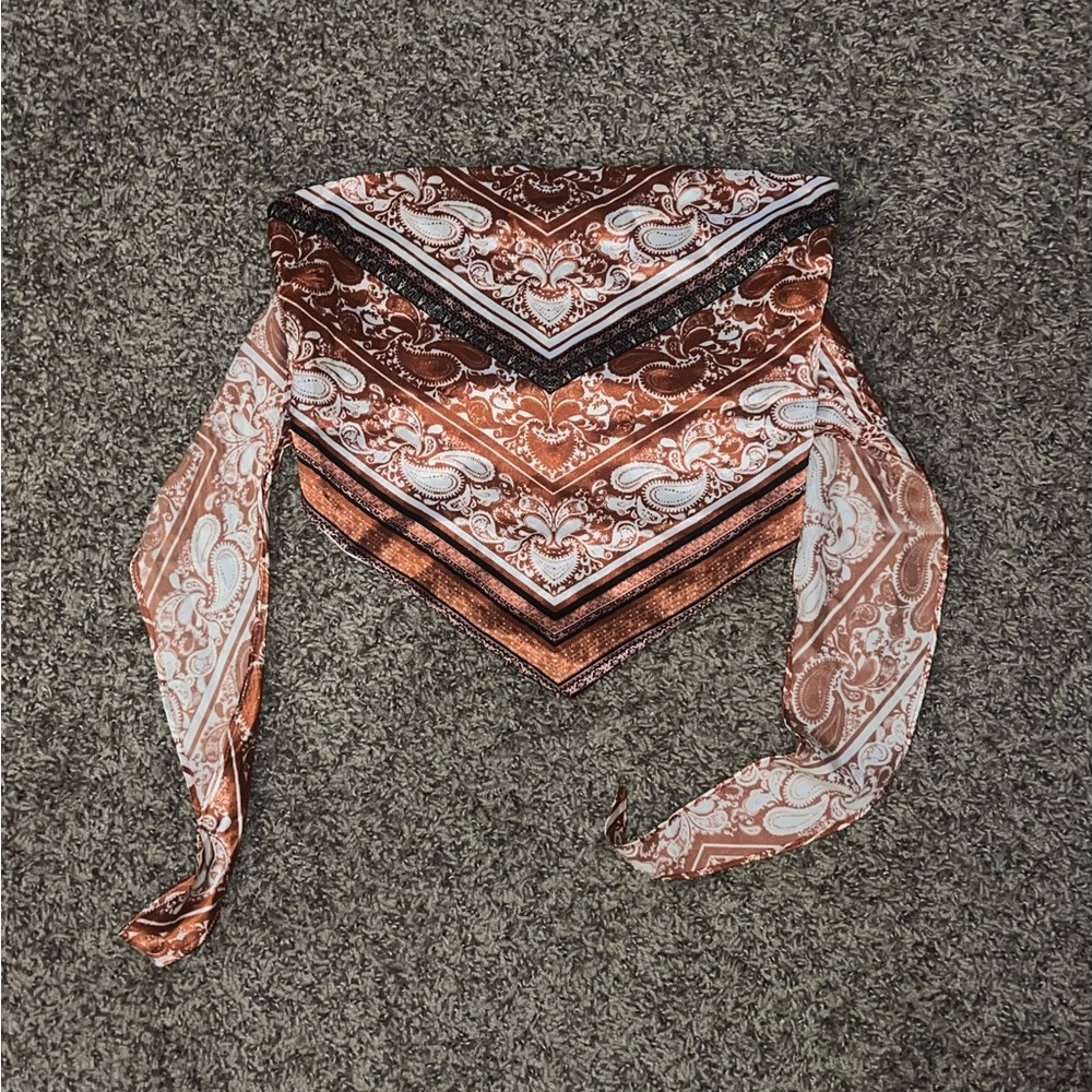 Strapless Bandana Shirt